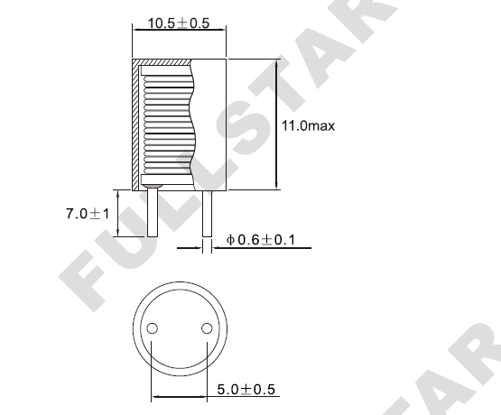Dip Sealed Effektdrossel LHS1010 med 10uH